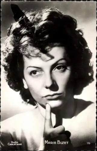 Ak Schauspielerin Marie Bizet, Portrait