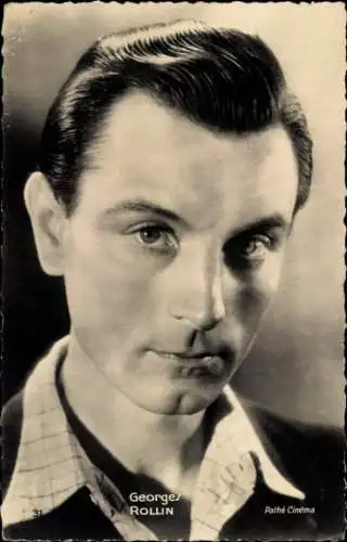 Ak Schauspieler Georges Rollin, Portrait