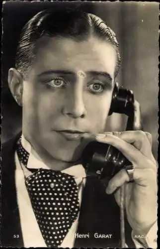 Ak Schauspieler und Sänger Henri Garat, Portrait, Telefon