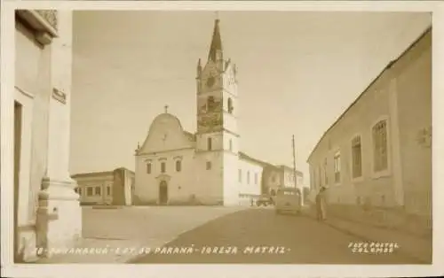 Ak Paranaguá Brasilien, Est. do Parana, Igreja Matriz