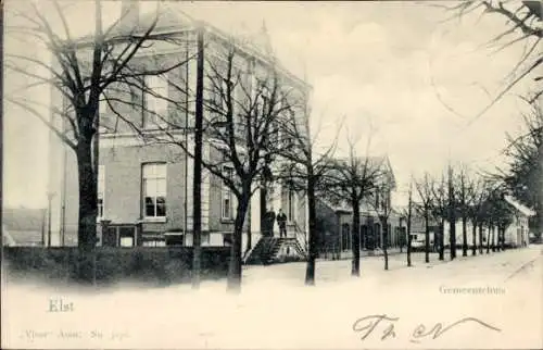 Ak Elst Gelderland Niederlande, Rathaus