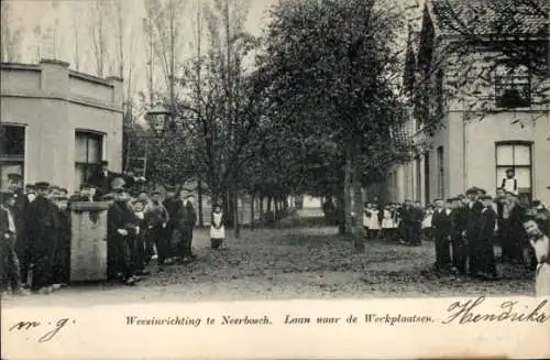 Ak Neerbosch Nijmegen Gelderland, Laan naar de Werkplaats
