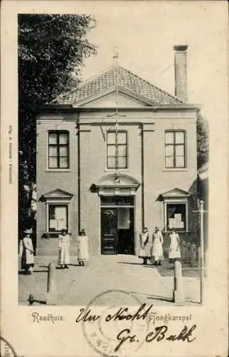 Ak Hoogkarspel Nordholland Niederlande, Rathaus