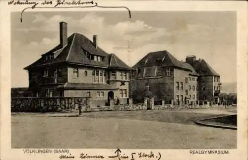 Ak Völklingen im Saarland, Realgymnasium