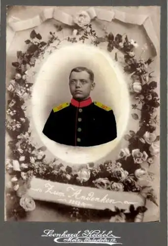 Kabinett Foto Metz Moselle, Deutscher Soldat in Uniform, Portrait, Regiment 98