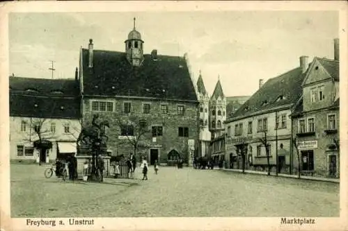 Ak Freyburg an der Unstrut, Marktplatz