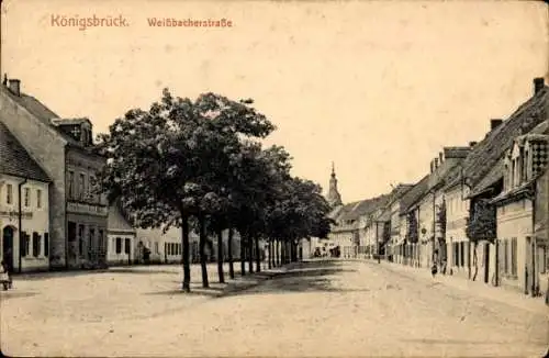 Ak Königsbrück in der Oberlausitz, Weißbacher Straße