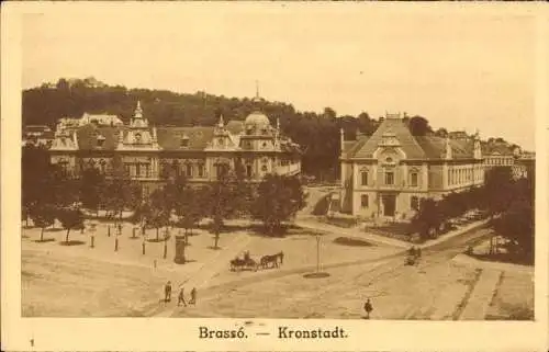 Ak Brașov Brassó Kronstadt Rumänien, Teilansicht