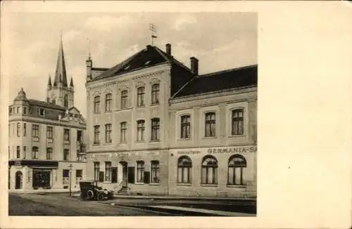 Ak Euskirchen Nordrhein Westfalen, Hotel zur Traube, Bahnhofstraße