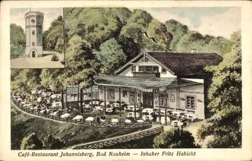 Ak Bad Nauheim in Hessen, Café-Restaurant Johannisberg