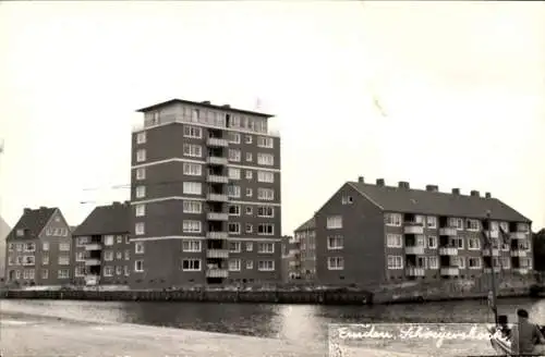 Ak Emden in Ostfriesland, Schreyers Hoek, Hochhaus