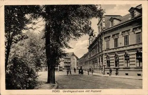 Ak Moers am Niederrhein, Uerdinger Straße, Postamt
