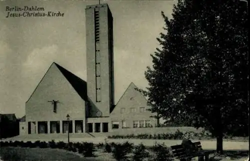 Ak Berlin Zehlendorf Dahlem, Jesus-Christus Kirche