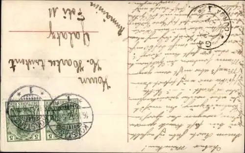 Ak Mignon, Frau mit Mandoline, RPH 1452 1