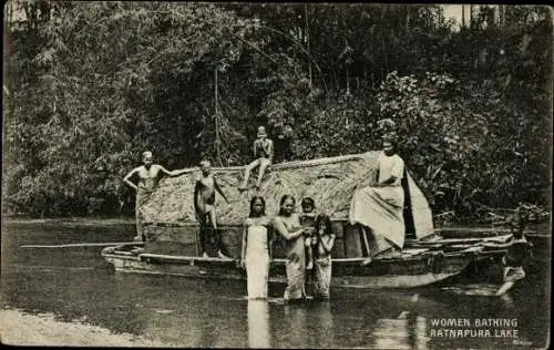 Ak Sri Lanka, Women Bathing, Ratnapura Lake