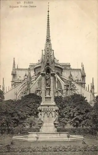 Ak Paris IV, Platz Notre-Dame