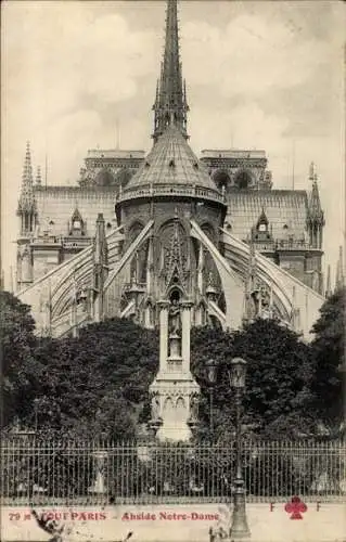 Ak Paris IV, Platz Notre-Dame, Kathedrale Notre-Dame