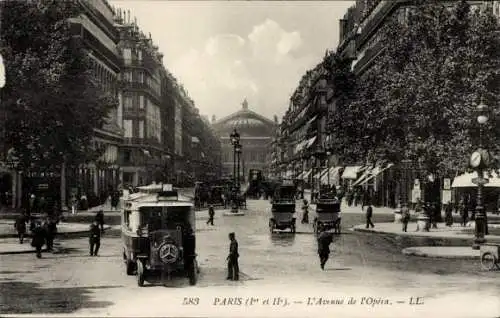 Ak Paris I Louvre, Avenue de l'Opéra