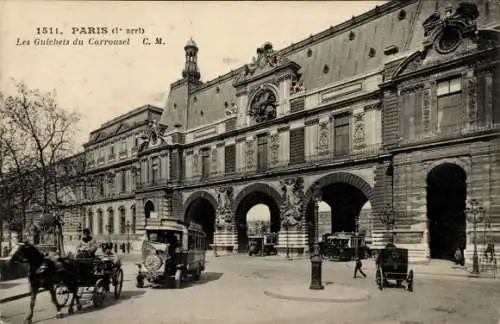 Ak Paris I Louvre, Theken des Palais du Louvre