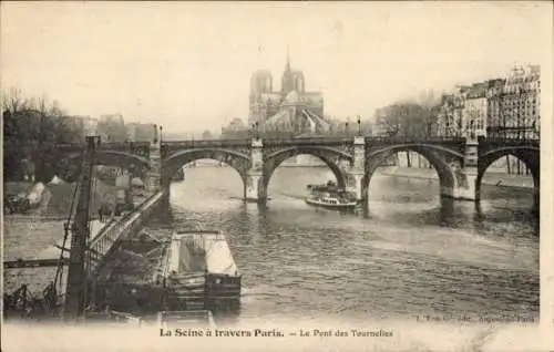 Ak Paris V., Pont des Tournelles