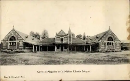 Ak Paris XIII., Keller und Geschäfte von Maison Léonce Bocquet