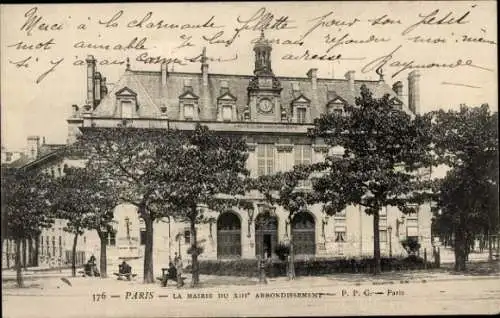 Ak Paris XIII, Rathaus