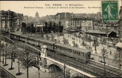 Ak Paris VII, Avenue de Breteuil, Hôtel des Invalides, Grab von Napoleon