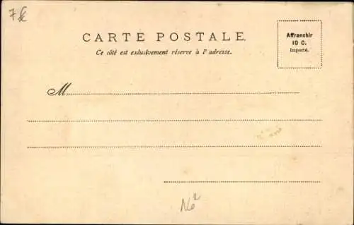 Ak Paris XVIe Passy, Die Metropole und der Kanal