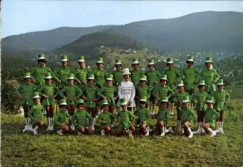 Ak Wangenbourg Engelthal, Majorette, Tänzerinnen in Uniformen