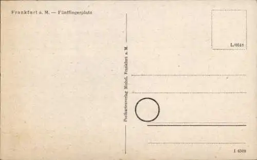 Ak Frankfurt am Main, Fünffingerplatz
