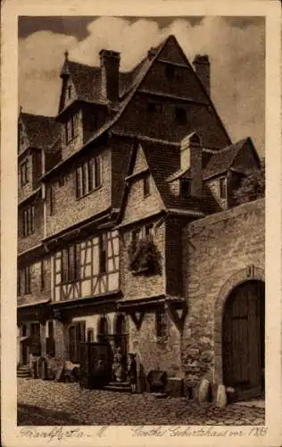 Ak Frankfurt am Main, Goethes Geburtshaus