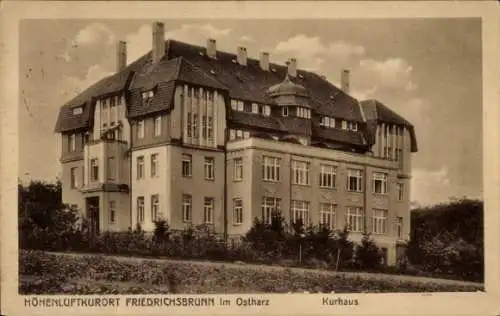 Ak Friedrichsbrunn Thale im Harz, Kurhaus