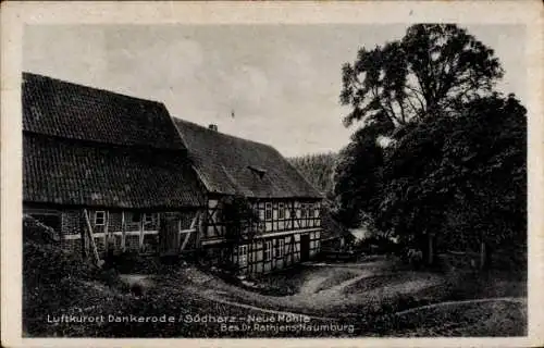 Ak Dankerode Harzgerode im Harz, Neue Mühle, Bes. Dr. Rafhjens