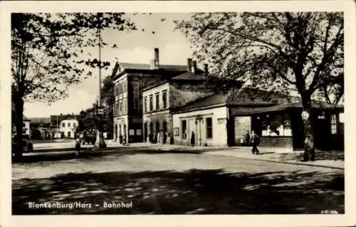 Ak Blankenburg am Harz, Bahnhof