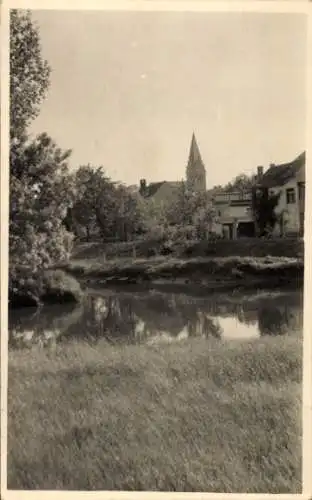 Foto Ak Quedlinburg im Harz, Teilansicht vom Ort