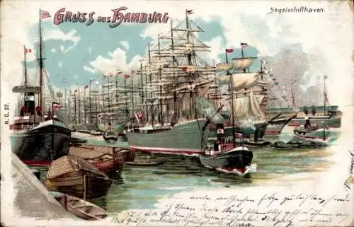 Litho Hamburg, Segelschiffhafen