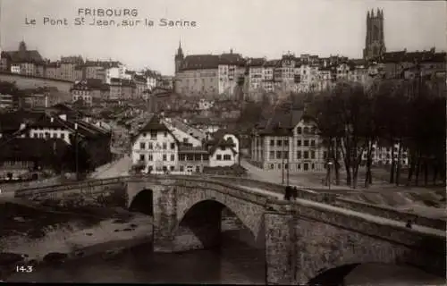 Ak Fribourg Freiburg Stadt Schweiz