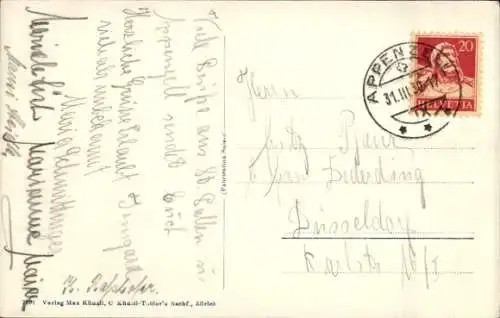 Ak Appenzell Kanton Außerrhoden, Gesamtansicht