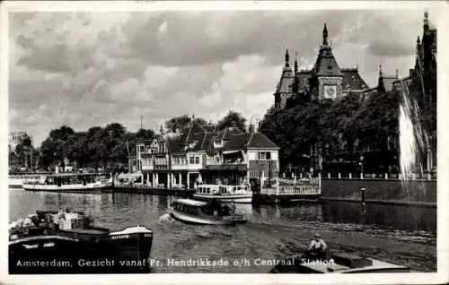 Ak Amsterdam Nordholland Niederlande, Blick von Pr Hendrikkade