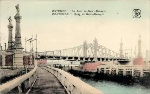 Ak Ostende Ostende Westflandern, Brug de Smet Denayer