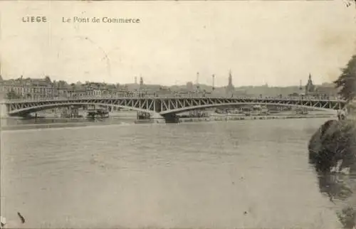 Ak Lüttich Lüttich Wallonien, Le Pont de Commerce