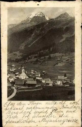 Ak Breil Brigels Kanton Graubünden, Teilansicht