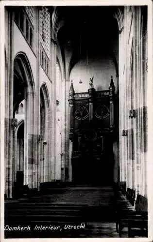 Ak Utrecht Niederlande, Domkerk Interior