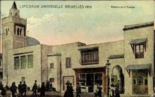 Ak Brüssel Belgien, Weltausstellung 1910, Tunesischer Pavillon