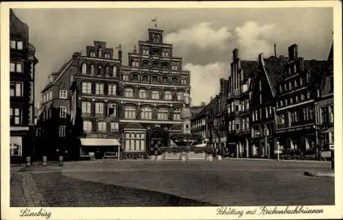 Ak Lüneburg in Niedersachsen, Schütting, Reichenbachbrunnen