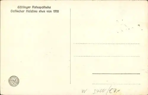 Ak Göttingen in Niedersachsen, Ratsapotheke