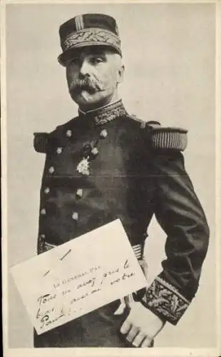 Ak Französischer General Paul Pau, Portrait