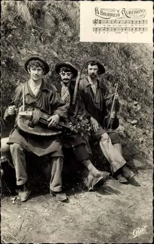 Lied Ak La Bourreio d'Aubergno, Arten der Auvergne, Musiker