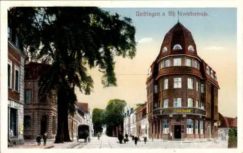 Ak Uerdingen Krefeld am Niederrhein, Krefelder Straße