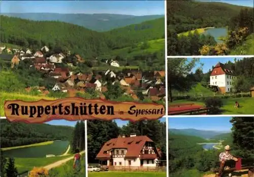 Ak Lohr am Main Unterfranken, Ruppertshütten, Panorama